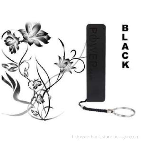 Portable 2600mAh Power Bank 18650 External Backup Battery Charger/Black